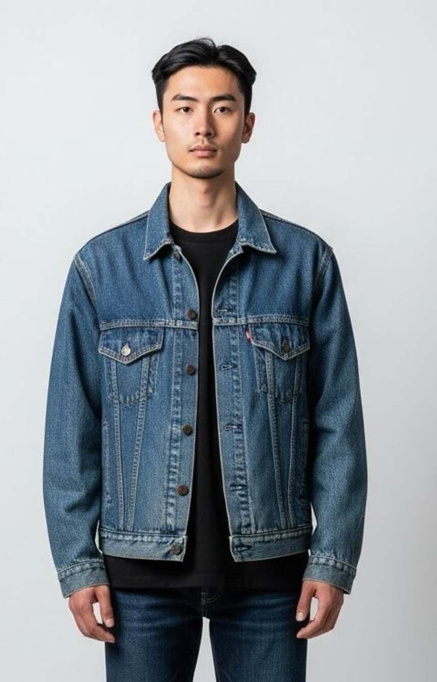 Levi's Vintage 90s 70507 Denim Trucker Jacket Size S